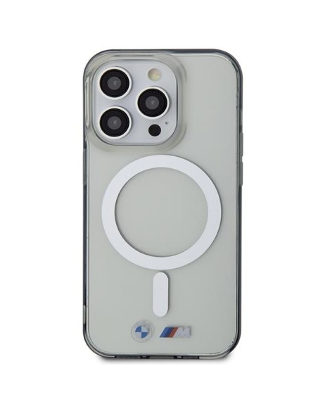 BMW Silver Ring MagSafe dėklas iPhone 14 Pro Max - skaidrus BMW Silver Ring MagSafe dėklas iPhone 14 Pro Max - skaidrus