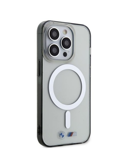 BMW Silver Ring MagSafe dėklas iPhone 14 Pro Max - skaidrus BMW Silver Ring MagSafe dėklas iPhone 14 Pro Max - skaidrus