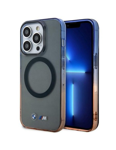 BMW Gradient Bumper MagSafe dėklas iPhone 14 Pro Max - pilkas BMW Gradient Bumper MagSafe dėklas iPhone 14 Pro Max - pilkas