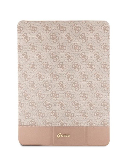Guess 4G Stripe Allover dėklas iPad Pro 12,9" - rožinis