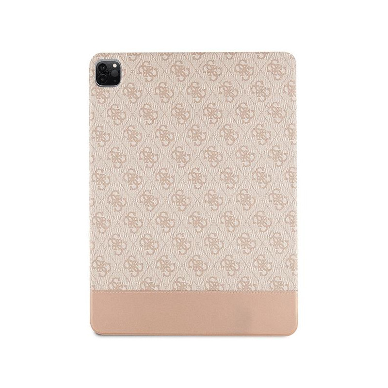 Guess 4G Stripe Allover dėklas iPad Pro 12,9" - rožinis