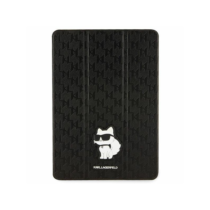 Karl Lagerfeld Saffiano Monogram Choupette dėklas iPad 10,2" - juodas