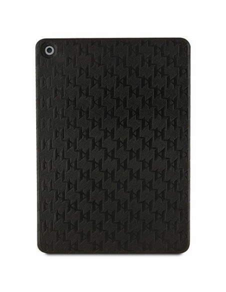 Karl Lagerfeld Saffiano Monogram Choupette dėklas iPad 10,2" - juodas Karl Lagerfeld Saffiano Monogram Choupette dėklas iPad 10,2" - juodas