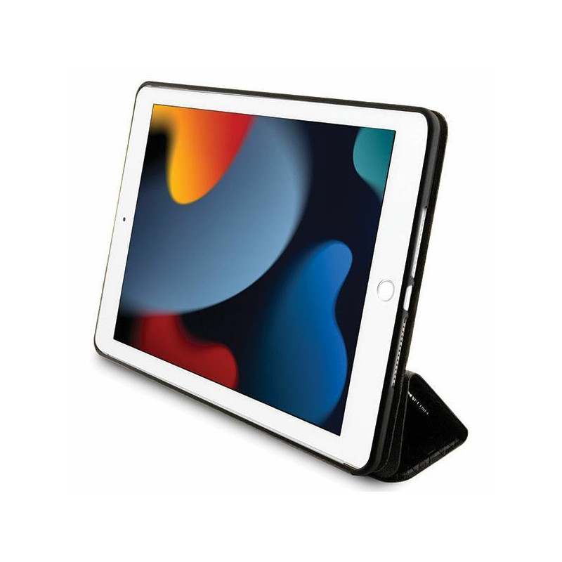 Karl Lagerfeld Saffiano Monogram Choupette dėklas iPad 10,2" - juodas