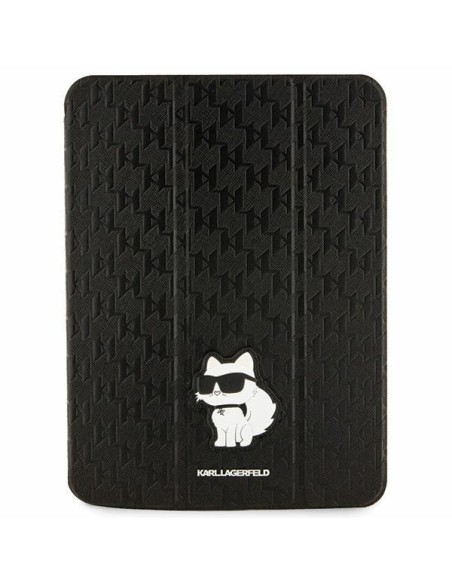 Karl Lagerfeld Saffiano Monogram Choupette dėklas iPad 10,9" - juodas