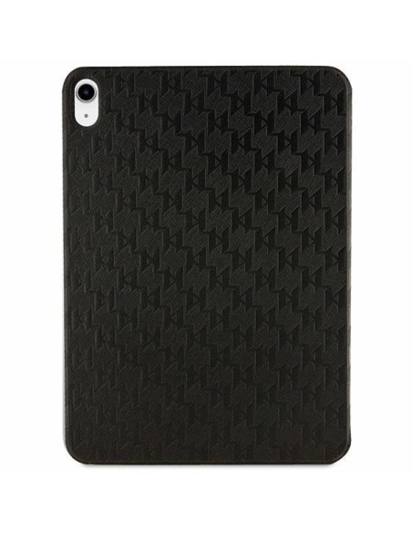 Karl Lagerfeld Saffiano Monogram Ikonik dėklas iPad 10,9" - juodas Karl Lagerfeld Saffiano Monogram Ikonik dėklas iPad 10,9" - juodas