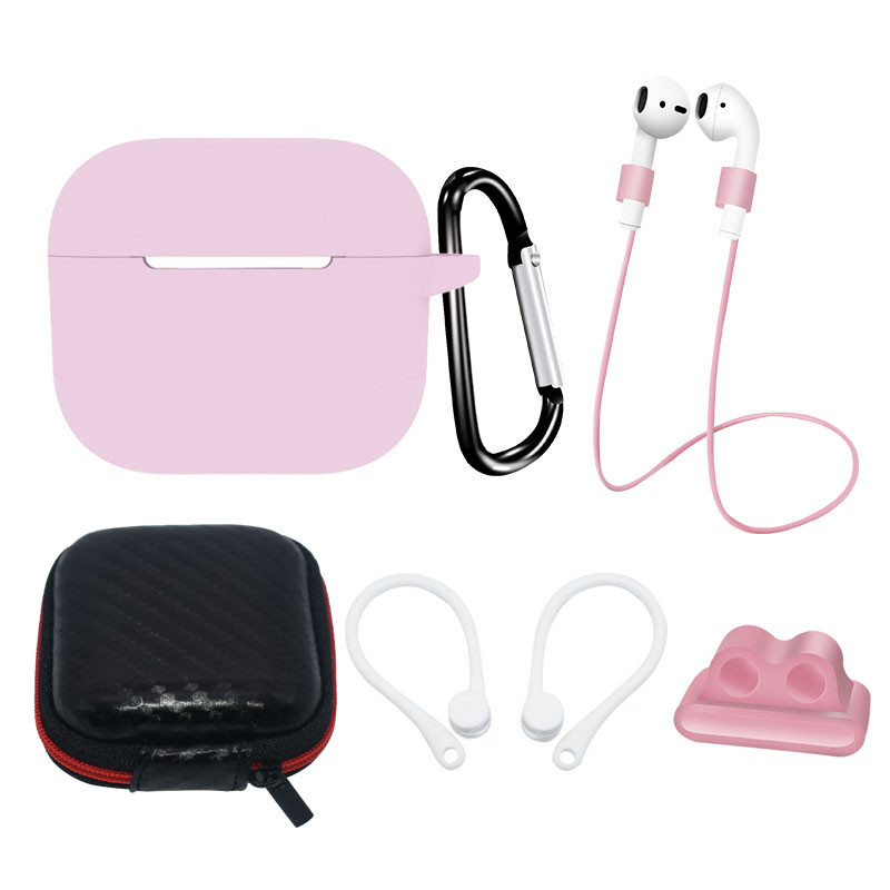 Silikono AirPods 3 dėklo rinkinys + dėklas / ausies kabliukas / kaklo dirželis / laikrodžio dirželio laikiklis / karabin... Silikono AirPods 3 dėklo rinkinys + dėklas / ausies kabliukas / kaklo dirželis / laikrodžio dirželio laikiklis / karabin...