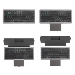 Dux Ducis OK Series Bluetooth belaidė klaviatūra su jutikliniu skydeliu – juoda