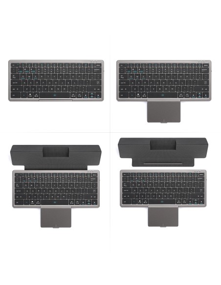 Dux Ducis OK Series Bluetooth belaidė klaviatūra su jutikliniu skydeliu – juoda Dux Ducis OK Series Bluetooth belaidė klaviatūra su jutikliniu skydeliu – juoda