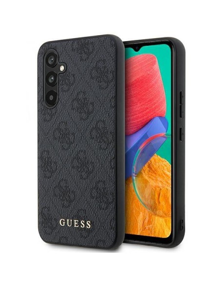 Guess 4G Metal Gold Logo dėklas, skirtas Samsung Galaxy A54 5G - pilkas Guess 4G Metal Gold Logo dėklas, skirtas Samsung Galaxy A54 5G - pilkas
