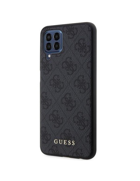 Guess 4G Metal Gold Logo dėklas, skirtas Samsung Galaxy M33 5G - pilkas Guess 4G Metal Gold Logo dėklas, skirtas Samsung Galaxy M33 5G - pilkas