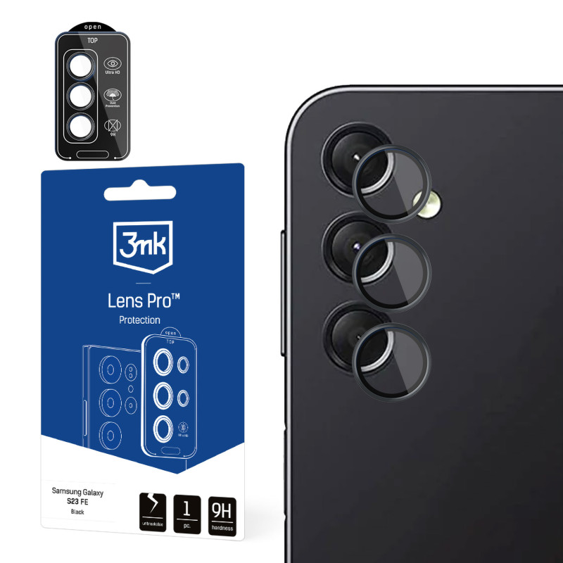 3mk Lens Protection Pro kameros dangtelis, skirtas Samsung Galaxy A24 4G – juodas