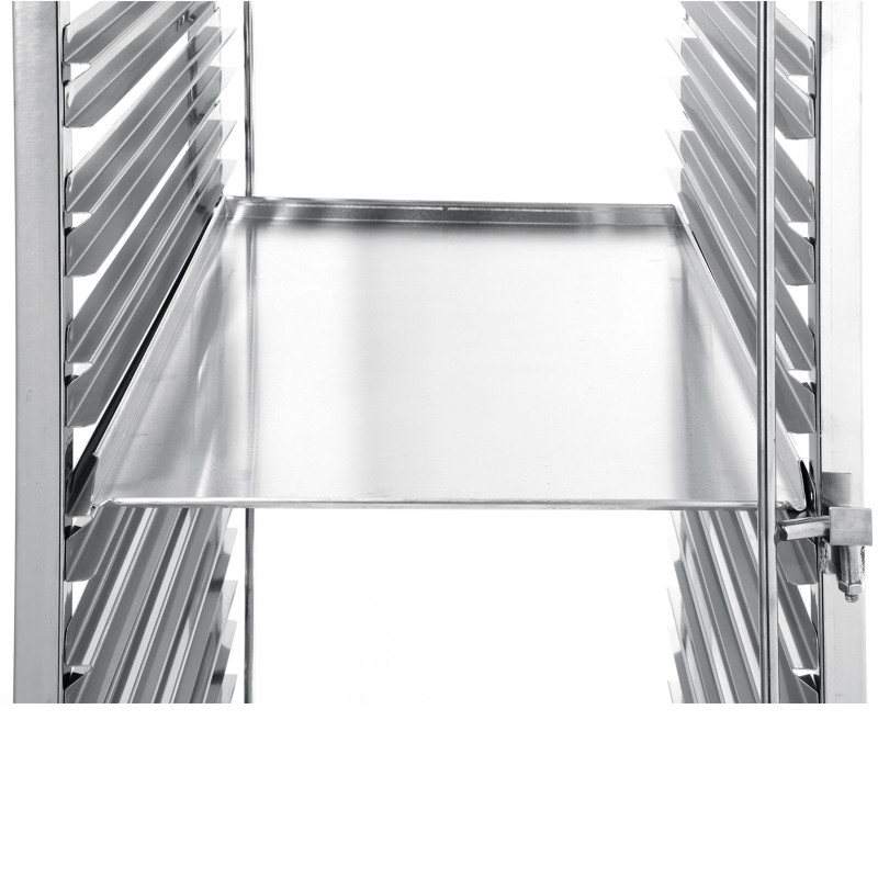 Plieninis vežimėlis kepimo skardoms transportuoti 15 x 60x40 cm - Hendi 810651