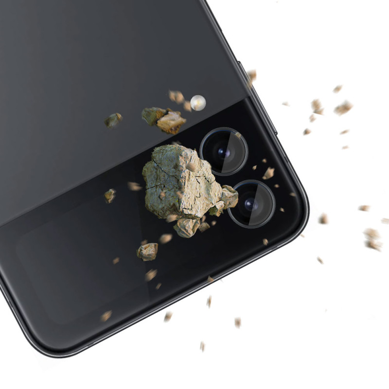 3mk Lens Protection Pro fotoaparato dangtelis, skirtas Samsung Galaxy Z Flip 4 – juodas