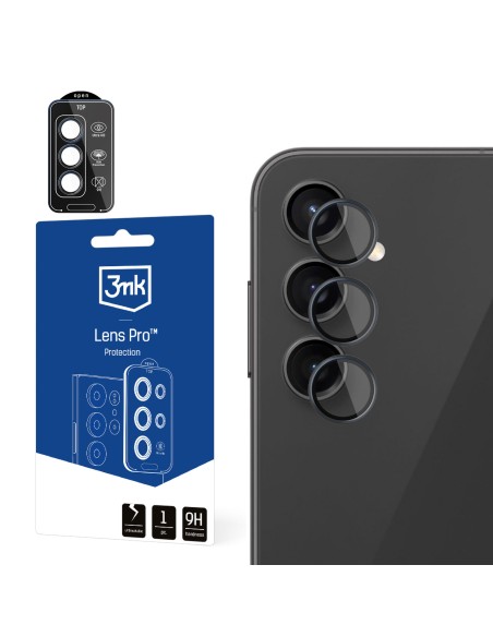 3mk Lens Protection Pro kameros dangtelis, skirtas Samsung Galaxy A14 / A34 5G – juodas