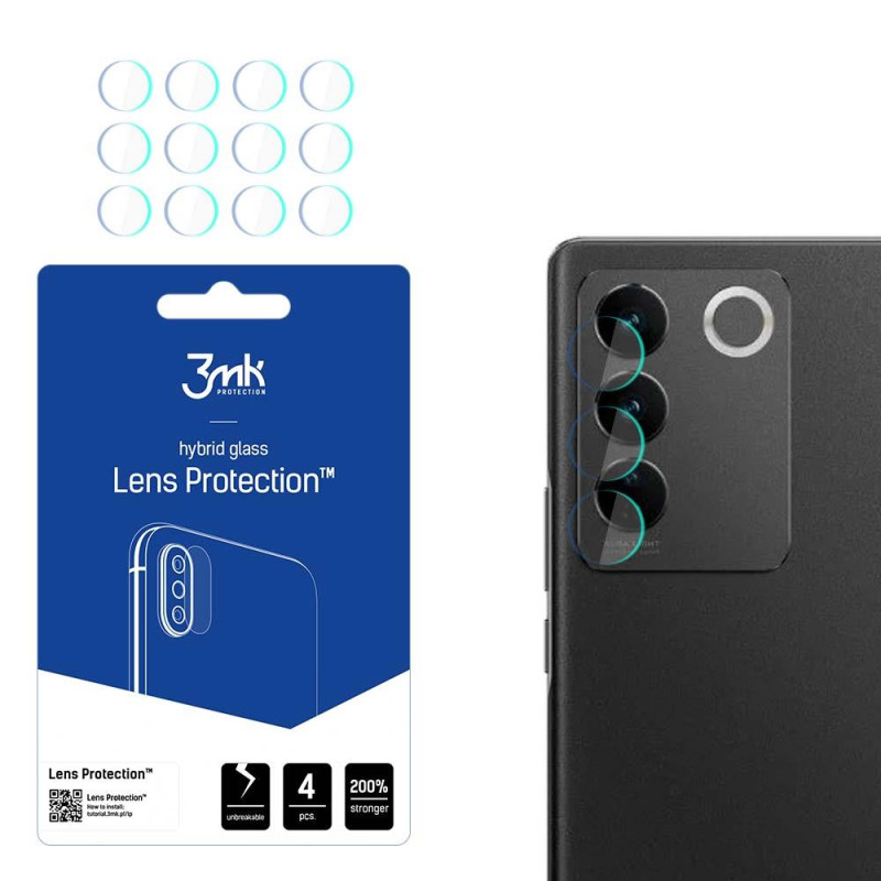 3mk Lens Protection™ hibridinis fotoaparato stiklas, skirtas Vivo S16 3mk Lens Protection™ hibridinis fotoaparato stiklas, skirtas Vivo S16
