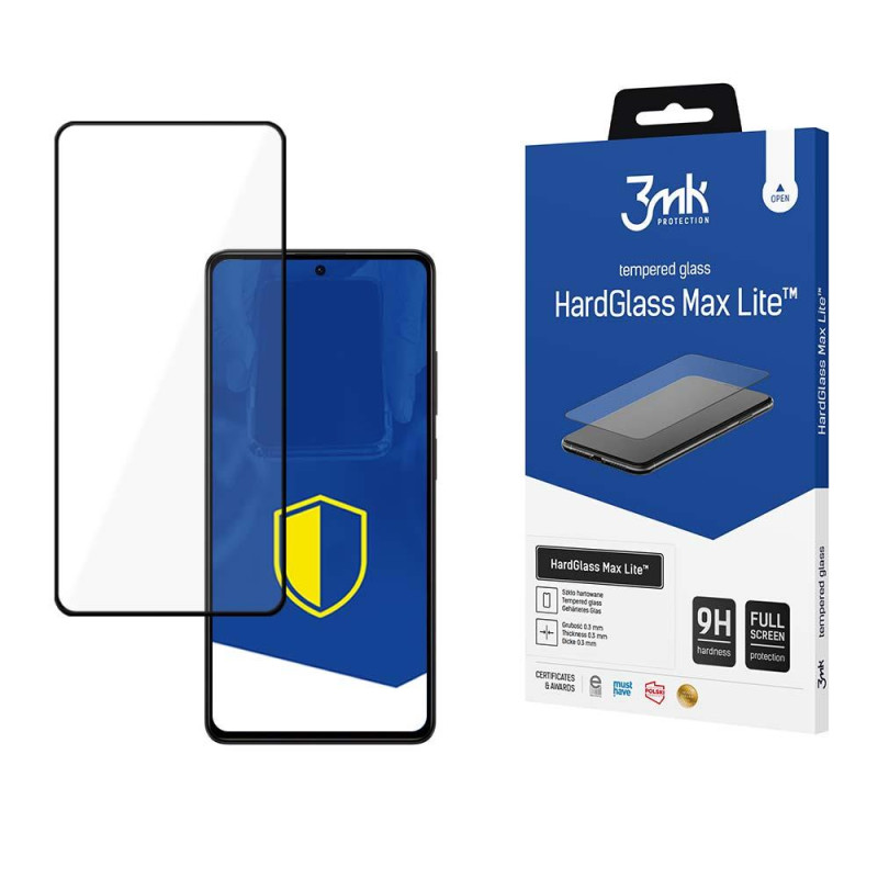 9H 3mk HardGlass Max Lite™ stiklas ant Poco X5 Pro 5G