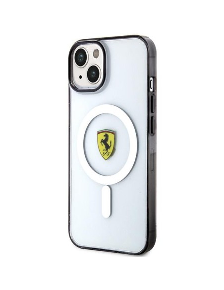 Ferrari Outline MagSafe dėklas iPhone 14 Plus - skaidrus Ferrari Outline MagSafe dėklas iPhone 14 Plus - skaidrus