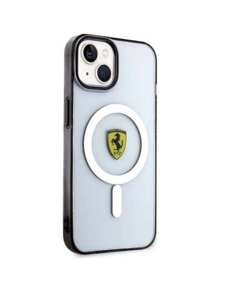 Ferrari Outline MagSafe dėklas iPhone 14 Plus - skaidrus Ferrari Outline MagSafe dėklas iPhone 14 Plus - skaidrus