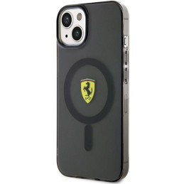 Ferrari Translucent MagSafe dėklas iPhone 14 - juodas