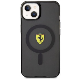 Ferrari Translucent MagSafe dėklas iPhone 14 - juodas