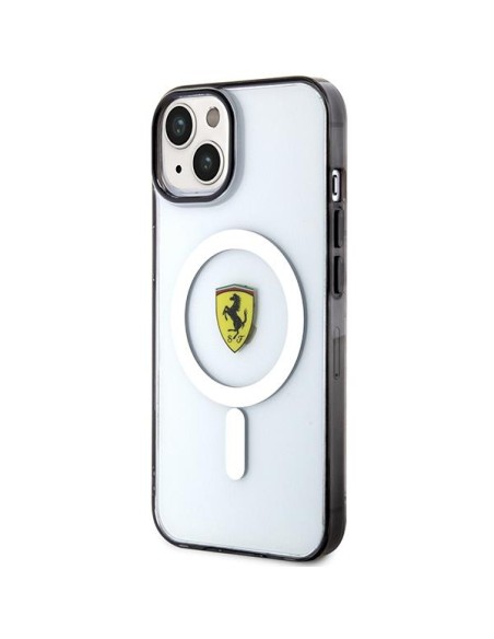 Ferrari Outline MagSafe dėklas iPhone 14 - skaidrus Ferrari Outline MagSafe dėklas iPhone 14 - skaidrus