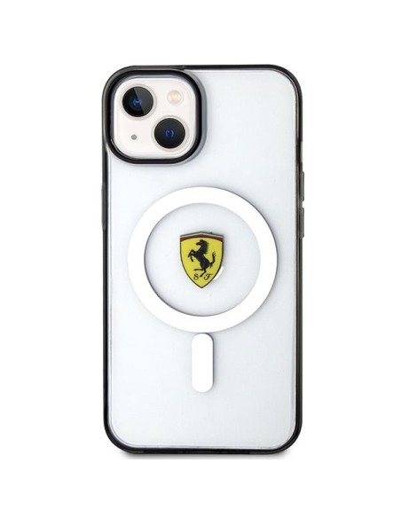 Ferrari Outline MagSafe dėklas iPhone 14 - skaidrus Ferrari Outline MagSafe dėklas iPhone 14 - skaidrus