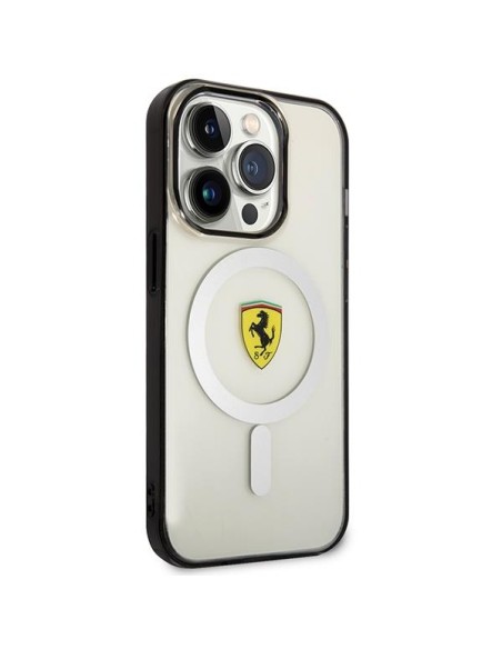 Ferrari Outline MagSafe dėklas iPhone 14 Pro Max - skaidrus Ferrari Outline MagSafe dėklas iPhone 14 Pro Max - skaidrus