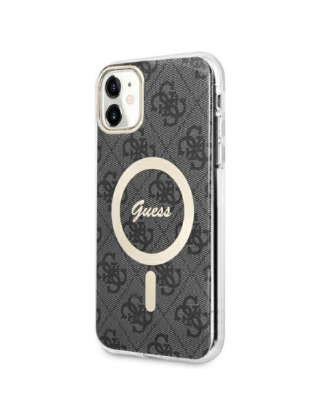 Guess 4G MagSafe dėklas iPhone 11 - juodas Guess 4G MagSafe dėklas iPhone 11 - juodas