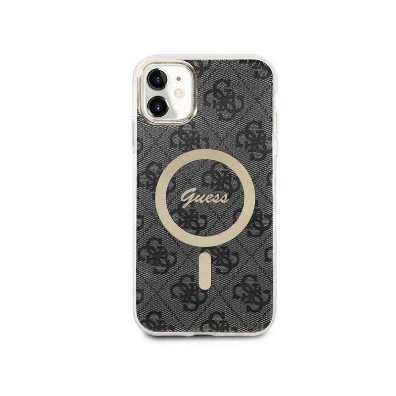 Guess 4G MagSafe dėklas iPhone 11 - juodas