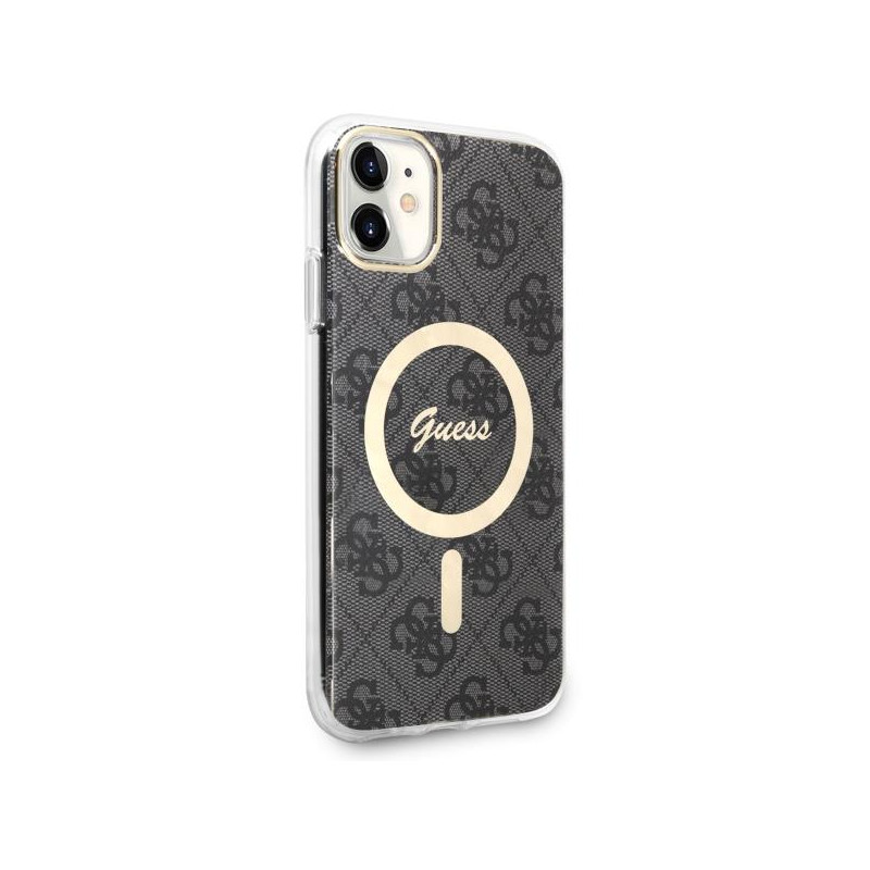 Guess 4G MagSafe dėklas iPhone 11 - juodas