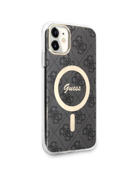 Guess 4G MagSafe dėklas iPhone 11 - juodas Guess 4G MagSafe dėklas iPhone 11 - juodas