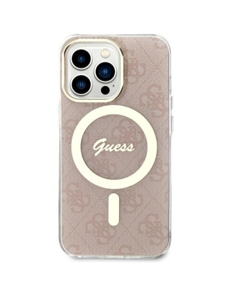 Guess 4G MagSafe dėklas iPhone 13 Pro / iPhone 13 - rožinis Guess 4G MagSafe dėklas iPhone 13 Pro / iPhone 13 - rožinis