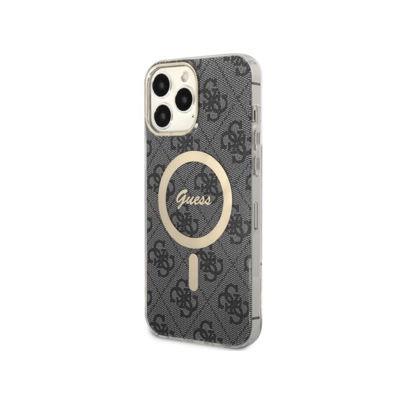 Guess 4G MagSafe dėklas, skirtas iPhone 13 Pro Max - juodas