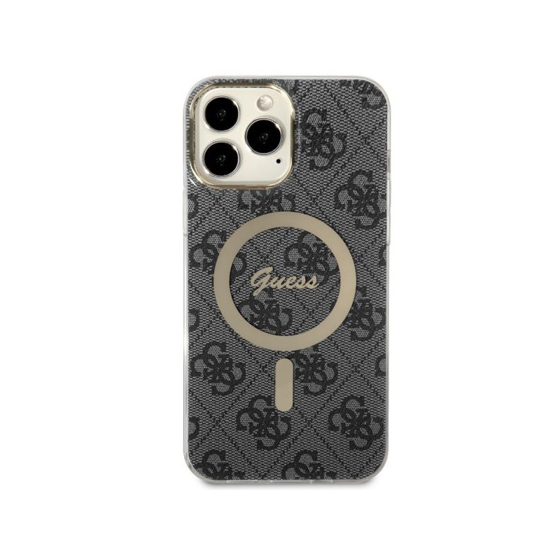 Guess 4G MagSafe dėklas, skirtas iPhone 13 Pro Max - juodas