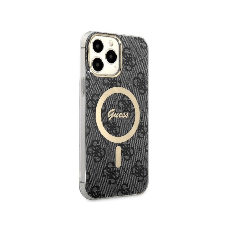 Guess 4G MagSafe dėklas, skirtas iPhone 13 Pro Max - juodas
