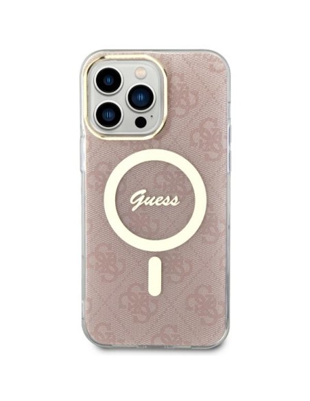 Guess 4G MagSafe dėklas iPhone 13 Pro Max - rožinis Guess 4G MagSafe dėklas iPhone 13 Pro Max - rožinis