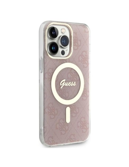 Guess 4G MagSafe dėklas iPhone 13 Pro Max - rožinis Guess 4G MagSafe dėklas iPhone 13 Pro Max - rožinis