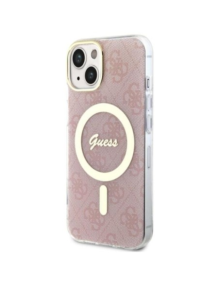 Guess 4G MagSafe dėklas iPhone 14 Plus - rožinis Guess 4G MagSafe dėklas iPhone 14 Plus - rožinis