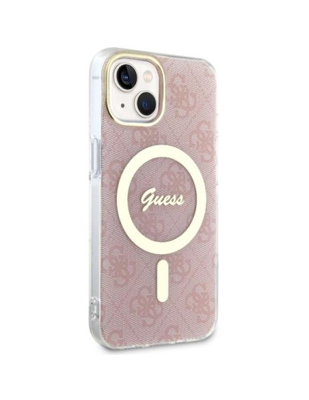 Guess 4G MagSafe dėklas iPhone 14 Plus - rožinis Guess 4G MagSafe dėklas iPhone 14 Plus - rožinis