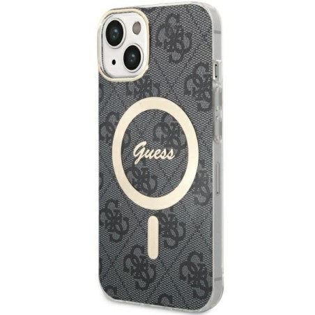 Guess 4G MagSafe dėklas iPhone 14 - juodas Guess 4G MagSafe dėklas iPhone 14 - juodas