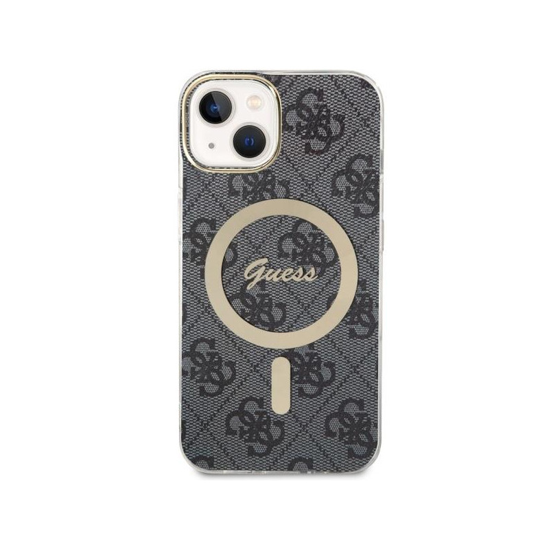 Guess 4G MagSafe dėklas iPhone 14 - juodas