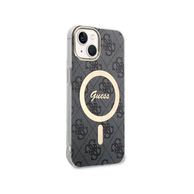 Guess 4G MagSafe dėklas iPhone 14 - juodas