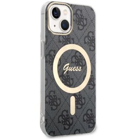 Guess 4G MagSafe dėklas iPhone 14 - juodas Guess 4G MagSafe dėklas iPhone 14 - juodas