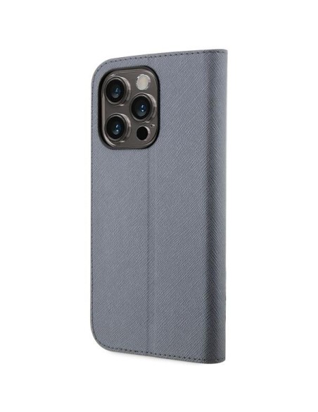 Karl Lagerfeld Saffiano Karl&Choupette dėklas iPhone 14 Pro - sidabrinis Karl Lagerfeld Saffiano Karl&Choupette dėklas iPhone 14 Pro - sidabrinis