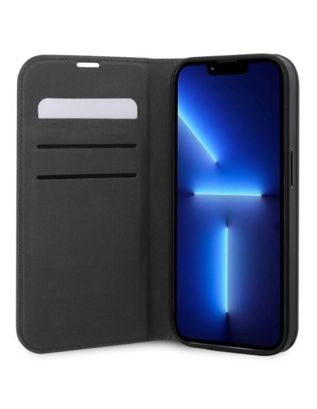 Karl Lagerfeld Saffiano Karl&Choupette dėklas iPhone 14 Pro - sidabrinis Karl Lagerfeld Saffiano Karl&Choupette dėklas iPhone 14 Pro - sidabrinis