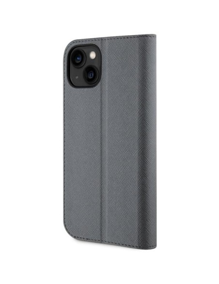 Karl Lagerfeld Saffiano Karl&Choupette dėklas iPhone 14 - sidabrinis Karl Lagerfeld Saffiano Karl&Choupette dėklas iPhone 14 - sidabrinis