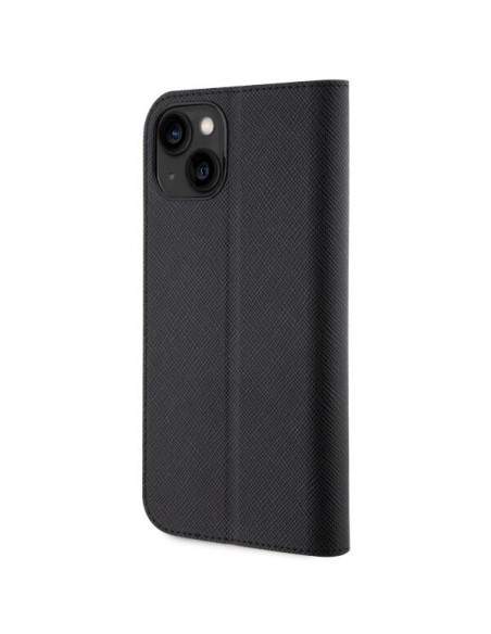 Karl Lagerfeld Saffiano Karl&Choupette dėklas iPhone 14 - juodas Karl Lagerfeld Saffiano Karl&Choupette dėklas iPhone 14 - juodas