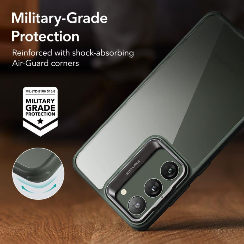 ESR Classic Kickstand dėklas, skirtas Samsung Galaxy S23+ - skaidrus ir žalias