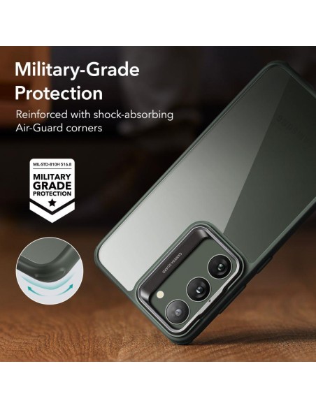ESR Classic Kickstand dėklas, skirtas Samsung Galaxy S23+ - skaidrus ir žalias ESR Classic Kickstand dėklas, skirtas Samsung Galaxy S23+ - skaidrus ir žalias
